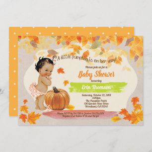 Convites chá de queda de vintagem rústica