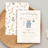 Chá de roupas de bebê boho