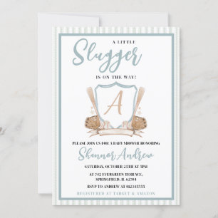 Convites Chá desportivo pequeno com beisebol