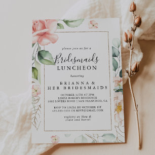 Convites Chá do Lunchee das Douradas Geométricas das Brides