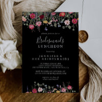 Chá do Luncheo Multicolor Wildflower Bridesmaids