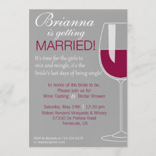 Convites Chá do vinho