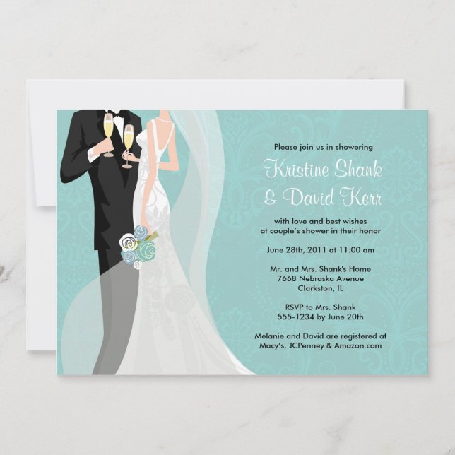 Convites Chá dos casais - versão 1 (Frente)