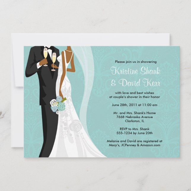 Convites Chá dos casais - versão 2 (Frente)