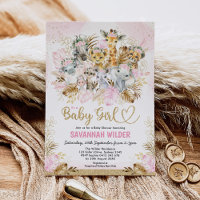 Chá Dourado do Bebê Safari Tropical Boho