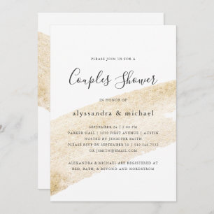 Convites Chá Dourado dos casais da listra do falso