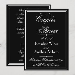 Convites Chá Elegante de nome personalizado Elegante RSVP L