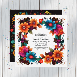 Convites Chá Floral Fiesta Mexicano Bold