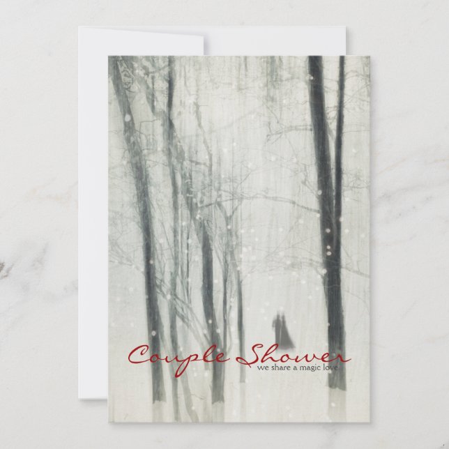 Convites Chá mágico do casal do amor (Frente)