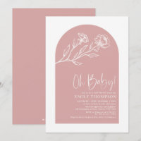 Chá Minúsculo Dusty Pink Floral Line