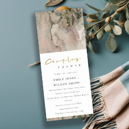 CONVITES CHÁ MODERNO DE CASAIS DE AGATE ROSA NEGRO MODERNO