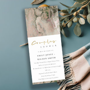 CONVITES CHÁ MODERNO DE CASAIS DE AGATE ROSA NEGRO MODERNO