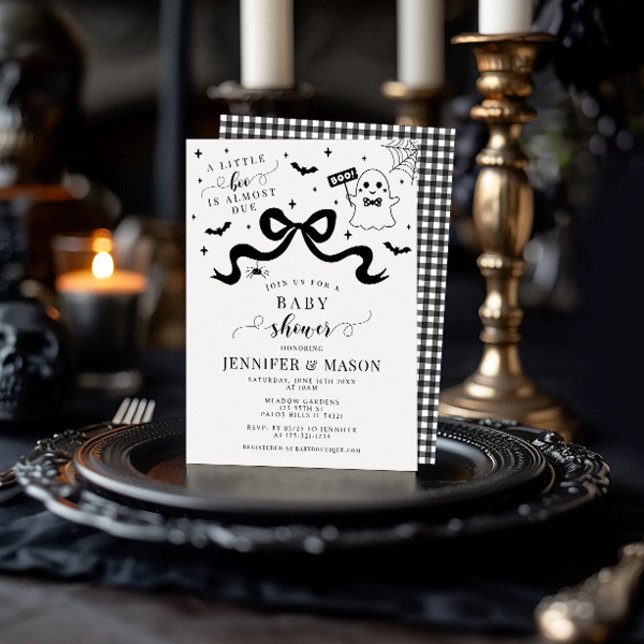 Convites Chá Na moda Bastante Pequeno Arco Fantasma  Bebê (Criador carregado)