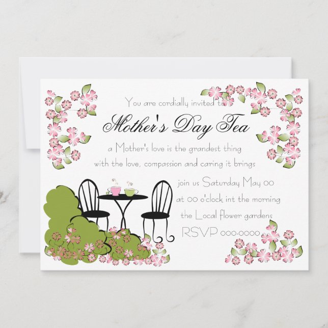 Convites Chá no Jardim (Frente)