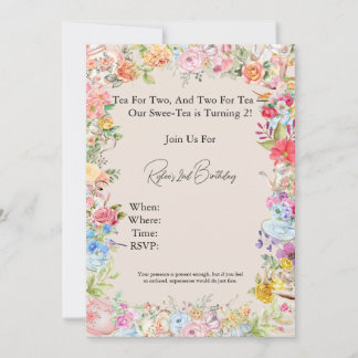 Convites Chá para Dois