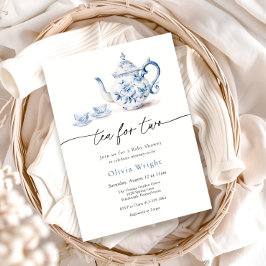 Convites Chá para dois Chás de fraldas do Tea Party