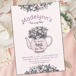 Convites Chá para dois segundos aniversários