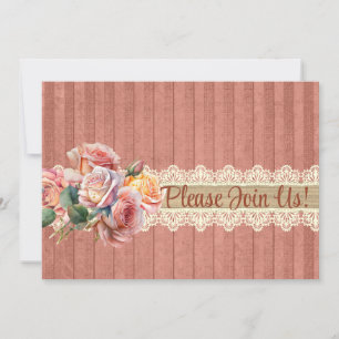 Convites Chá Personalizado do Chique Vintage