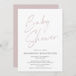 Convites Chá Rosa Rosa Rosa Rosa Rosa Moderno