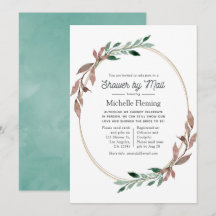 Chá Rustic Greenery por Mail