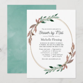 Convites Chá Rustic Greenery por Mail