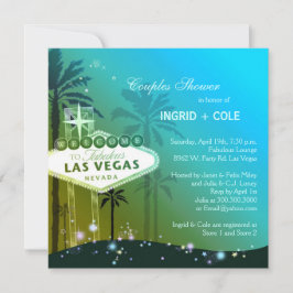 Convites Chá Único de Casais de Casamento de Las Vegas