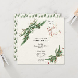 Convites Chá Vermelho e Verde dos Ramais de Natal