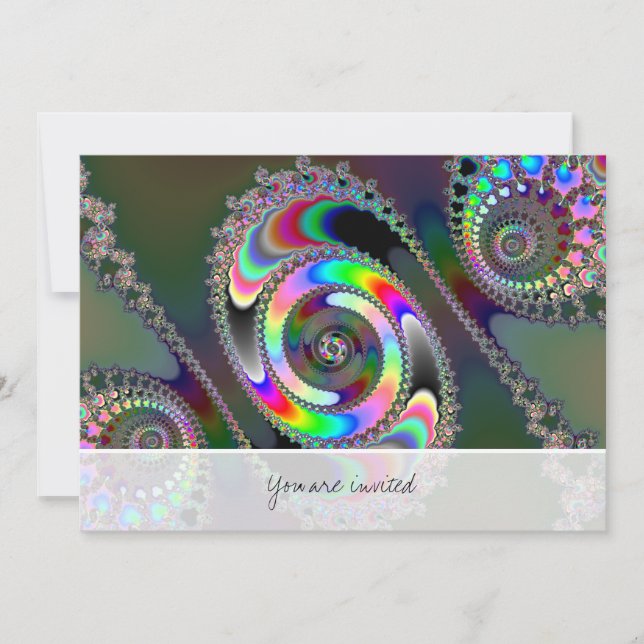 Convites Chainsaw - Fractal (Frente)