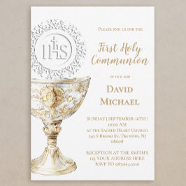 Convites Chalice Host First Holy Communion