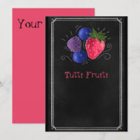 Chalk, morango, Tuti fruiti   