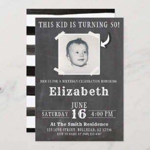 Convites Chalkboard Esta Criança está transformando o convi