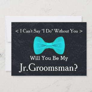 Convites Chalkboard Você Será Meu Padrinho de casamento Jr.