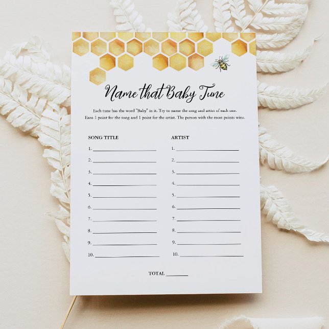 Convites Chamada Abelha Que Jogo De Chá de fraldas De Túmul (Criador carregado)