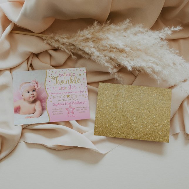 Convites Chamada de Aniversário do Twinkle Twinkle Little S (Criador carregado)