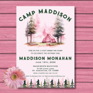 Convites Chamada de Aniversário para Campanha de Menina Ros