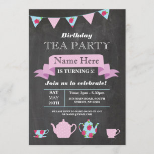 Convites Chamada De Chalé Do Tea Party Alice In Wonderland 