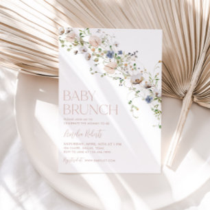 Convites Chamada de Floral de Flor de Wildflower Brunch