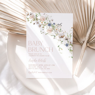Convites Chamada de Floral de Flor de Wildflower Brunch