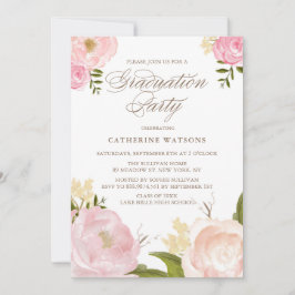 Convites Chamada de Graduação de Flores de Água para Escamu