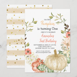 Convites Chamada de primeiro aniversario de Bomba de Glitte