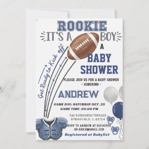 Convites Chamada de Toque Pessoal Azul Marinho Baby Shower 