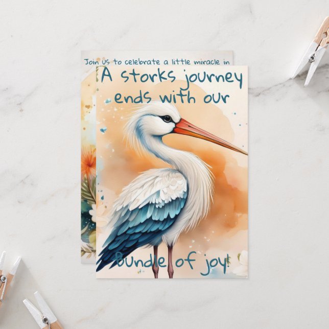 Convites Chamadas de Bebê (Frente/Verso In Situ)