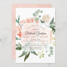 Convites Chamadas de Bebê | Sweet Floral 01