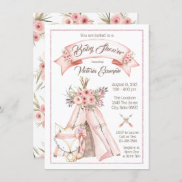 Convites Chamadas de Bebê Tribal para Raposa Tee