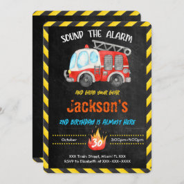 Convites Chamadas de Caminhão de Fogo