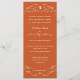 Convites Chamadas de Casamento do Texas Burnt Orange Lone S