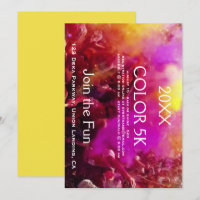 Chamadas de eventos de 2K para corredores colorido