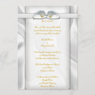 Convites Chamadas de Lilly para Calla Branco