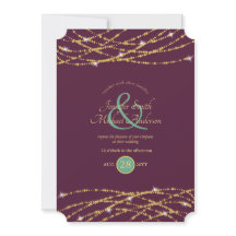 Chamadas de Luzes Douradas de Cordas de EggPlant M