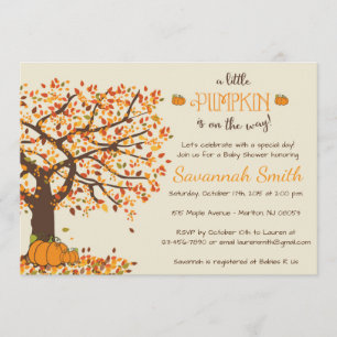 Convites Chamadas Para Bebê De Abóbora - Pequena Abóbora